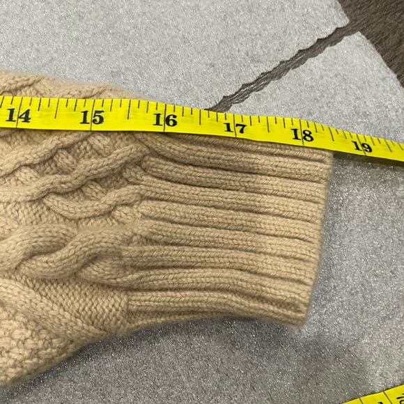 [XS]Aritzia Sunday Best PEGGY TURTLENECK 1/4 ZIP Cable Knit SWEATER Fisherman - Picture 9 of 11